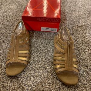 Aetsoles Size 11M clothesline Tan Gold (213) sandals